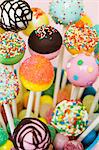 Colorful cake pops for a party