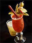 Bloody Mary with Assorted Garnishes