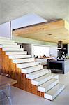 Staircase in a studio apartment