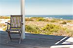 Sea viewed from a porch