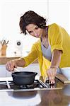 Woman cooking in the kitchen