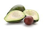 Ripe avocado. Isolated on white background