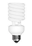 Energy saving light bulb - isolated on white background
