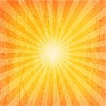 Sun Sunburst Grunge Pattern. Vector illustration