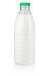 Milk bottle. Isolated on white