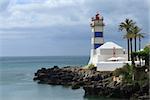 Santa Marta lighthouse in Cascais, Portugal