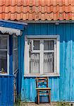 Window and chair of a house in Nida, Lithuania
