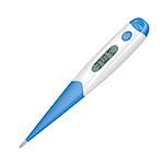 Digital medical thermometer isolated on white background