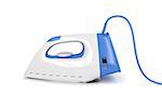 Electric iron on white background