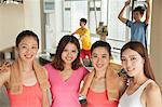 Young woman exercising in the gym