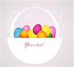 Vector illustration of Easter template