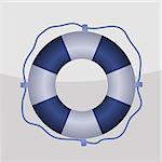 Vector icon with life buoy