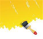 Vector illustration of Background with paint brush