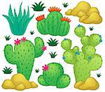 Cactus theme image 1 - eps10 vector illustration.