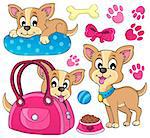 Cute dog theme image 1 - eps10 vector illustration.