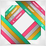 Paper strips choice template eps10 vector illustration