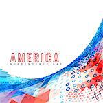 vector american independence day design