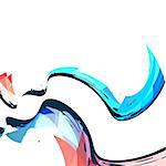 wave style abstract background design