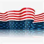 stylish american independence day design art