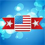 stylish american independence day design art