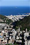 aerial view of botafogo in rio de janeiro brazil