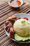 roasted chicken rice, famous singapore food