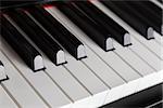 close up photo of piano keys, shallow depth of field