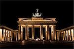 Brandenburg Gate by night in berlin germany