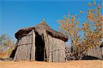 Traditional rural African reed and thatch hut, Caprivi region, Namibia