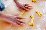 Hands making pastry