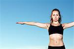 Young woman doing yoga