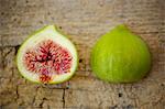 Fresh Figs On Wooden Surface, Island Hvar, Europe