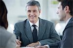 Businessman in meeting, portrait