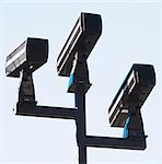 Three surveillance cameras