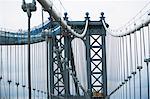 Architectural detail Manhattan Bridge, New York, USA