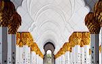 Colonnade at the atrium of the Sheikh Zayed Mosque, Abu Dhabi, United Arab Emirates