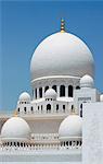 Domes of the Sheikh Zayed Mosque, Abu Dhabi, United Arab Emirates