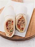 Wraps filled with tuna