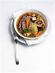 Pot au feu with savoy cabbage