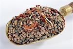 A mix of lentils, dried vegetables and herbs