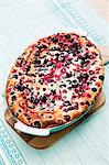 Blueberry and redcurrant cake