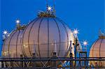 Refinery storage tanks, Montreal, Quebec, Canada