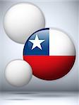 Vector - Chile Flag Glossy Button
