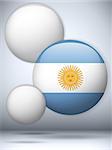 Vector - Argentina Flag Glossy Button