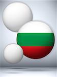 Vector - Bulgaria Flag Glossy Button