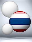 Vector - Thailand Flag Glossy Button