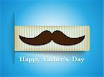 Vector - Happy Father Day Mustache Tag