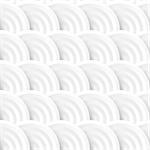 Seamles pattern of white striped circles with drop shadows. Vector illustration
