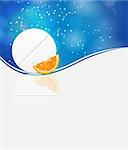 Orange pill icon.Environment background vector illustration.