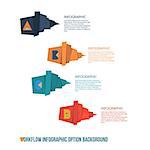 Workflow Option Background - Vector Illustration - Infographic Element